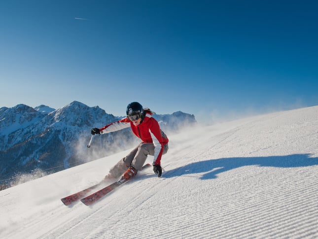 Skiing Dolomites